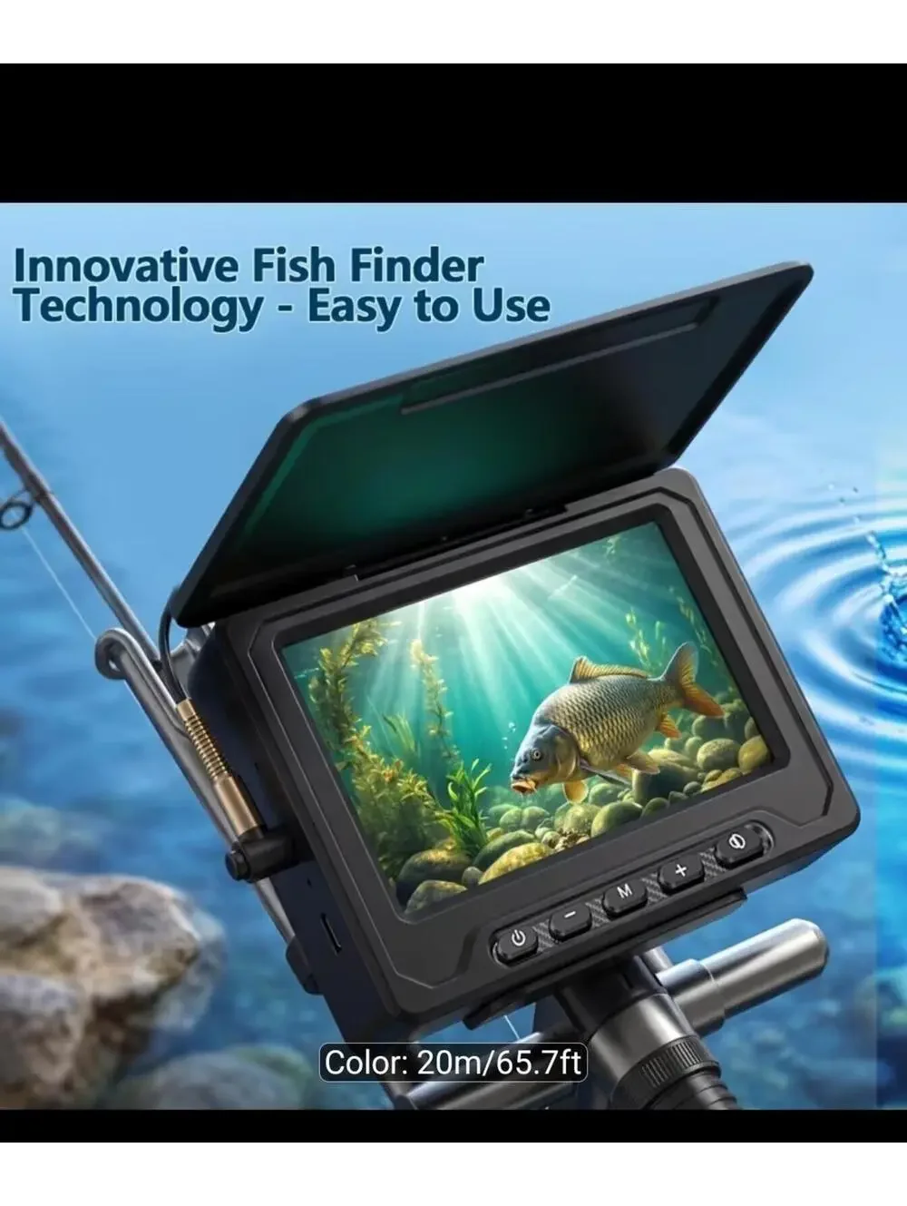 Upgrade] NO.1 HD 1080P Underwater Fishing Camera 7'' - w/10,